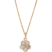 Orphelia 'Daisy' Dames 925 Sterling Zilver Hanger met Ketting - Roze ZH-7585/RG