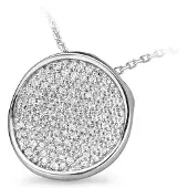 Orphelia Dames 925 Sterling Zilveren Ketting met Hanger - Zilver ZH-4722