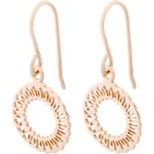 Orphelia 'Amada' Dames 925 Sterling Zilveren Dangle Oorbellen - Roze ZO-7075/1