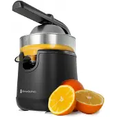Kitchenbrothers Citruspers - Met Uitloop en Handvat - 0.35L - Zwart