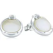 Orphelia Dames 925 Sterling Zilveren Stud Oorbellen - Zilver ZO-5901