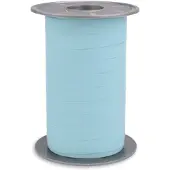 Prasent Krullint Paperlook Lichtblauw – Cadeaulint - 10mm
