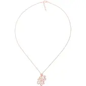 Orphelia 'Malenia' Dames 925 Zilver Ketting met Hanger - Roze ZH-7077/1