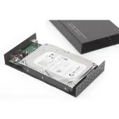 Digitus Externe behuizing (3.5", 2.5"), Harddisk behuizing, Zwart