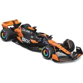 Bburago Véhicule F1 McLaren MCL38 Miami Piastri avec casque