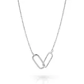 Orphelia 'Roos' Dames 925 Sterling Zilveren Ketting - Zilver ZK-7561