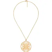 Orphelia Dames 925 Sterling Zilveren Ketting met Hanger - Goud ZH-6035/2