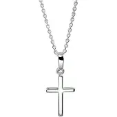 Trendjuwelier huiscollectie 1321919 Zilveren Ketting Kruis 1,3 mm 41 + 4 cm
