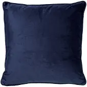 Dutch decor FINN - kussenhoes 45x45 cm - velvet - effen kleur - Insignia Blue - donkerblauw - met rits - zonder binnenkussen