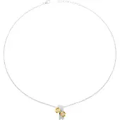 Orphelia Dames 925 Sterling Zilveren Ketting met Hanger - Zilver/Goud ZH-6039/1