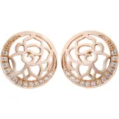 Orphelia 'Blair' Dames 925 Sterling Zilveren Stud Oorbellen - Roze ZO-7089/1