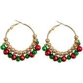 Charme Bijoux Oorringen- gekleurd- kerst -belletjes-