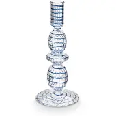 Pip studio Kandelaar Glass Swirl Small Dark Blue 20 cm