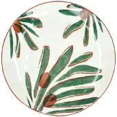 Pomax Mykonos plat bord D20.3cm deco groen