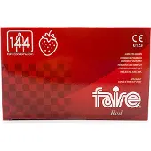Faire Red condooms - aardbeiensmaak - 144 stuks
