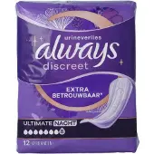 Always Discreet verband ultimate night 12 Stuks