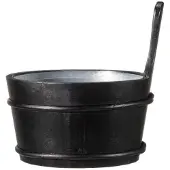 4Living Sauna emmer Zwart 4 L