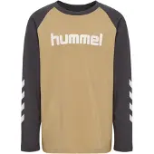 Hummel Functioneel shirt camel / donkergrijs