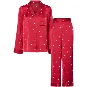 Pieces Pyjama 'PCJYTTE XMAS' rood / wit