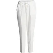 Conquista Ecru crêpe broek van