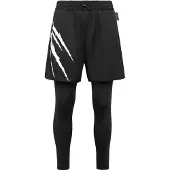 Plein sport Sportbroek zwart / wit