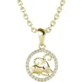 MYC Paris Ram Zodiac hangers - Goud en kristal