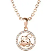 MYC Paris Ram Zodiac hangers - Roségoud en kristal