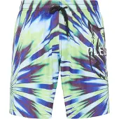 Plein sport Zwemshorts 'Tiger' blauw / lichtblauw / lichtgroen