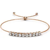 MYC Paris Crystal Mia armbanden - roségoud en kristal