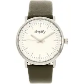 Simplify Vereenvoudig het 6200 horloge met leren band