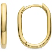 Luxenter Wiselu oorbellen afgewerkt met 18K geelgoud plating