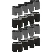 Phil&Co. Boxershorts grijs / zwart