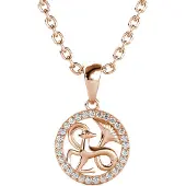 MYC Paris Steenbok Zodiac Hangers - Roségoud en Kristal