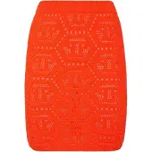 Philipp Plein Gebreide Korte Rok Monogram
