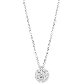 Luxenter Luxeketting, 925 sterling zilveren laia en glanzende zirkonia met gerhodineerde afwerking