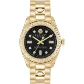 Philipp Plein Analoog horloge 'Queen' goud / zwart