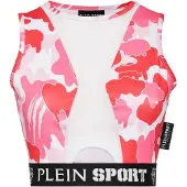 Plein sport Sporttop fuchsia / rosa / zwart / wit