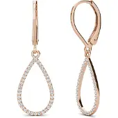 MYC Paris Laelia Dangling Hoop Earrings - Oostenrijks kristal