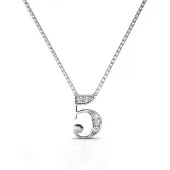 MYC Paris Nummer 5 hangers - Zilver en kristal