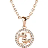 MYC Paris Vissen Zodiac hangers - Roségoud en kristal