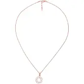 Orphelia 'Jasmine' Dames 925 Sterling Zilveren Ketting met Hanger - Roze ZH-7076/1