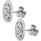 Orphelia 'Fiore' Dames 925 Zilveren Stud Oorbellen - Zilver ZO-7079