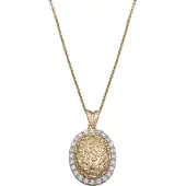 Orphelia Dames 925 Sterling Zilveren Ketting met Hanger - Goud ZH-4520-GOUD