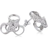 Orphelia Dames 925 Sterling Zilveren Stud Oorbellen - Zilver ZO-5033