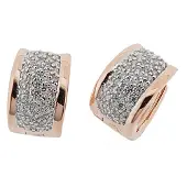 Orphelia Oorbel Rose Pave Zirc Sterling Zilver 925