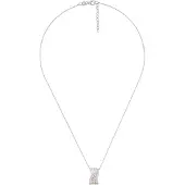 Orphelia Dames 925 Sterling Zilveren Ketting met Hanger - Zilver/Roze ZH-4831