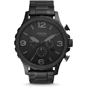 Fossil Analoog horloge 'Nate' zwart
