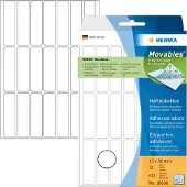 Herma Etiketten 10606 Klevend Wit 13 x 50 mm 32 Vellen à 21 Etiketten