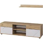 Vicco Berno Woonwand – 2 delen Eik goud/wit