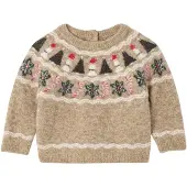 Vertbaudet Jacquard kersttrui voor babyjongens